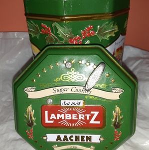 Lamvertz musical sugar cookie tin